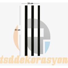 Mikasso Tsd Dekorasyon Akustik Süngerli Ahşap Şerit Duvar Panelleri Ahşap Beyaz