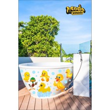 Mikasso Ördekler Sticker Duşa Kabin ve Çocuk Jakuzi Sticker Kendinden Yapışkanlı Çok Renkli Belirtilmemiş