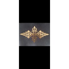 Mikasso Dekoratif Gold Yapışkanlı Aynalı Pleksi Mobilya Dolap Süsü (30X40CM) Akrilik Altın