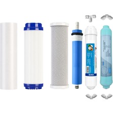Açık Kasa Su Arıtma Cihazı Için 6 Aşama Filtre Seti