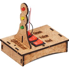 Eğitici Hobi Okul Projesi-5 LED Trafik Işıkları Öğretim Seti 12+ Yaş için Demonte Ürün