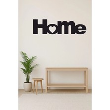 Mikasso Home Kalp Ahşap Mdf Duvar Dekorasyonu Ahşap Siyah