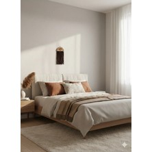 Mikasso Hasır Duvar Süsü - El Yapımı Siyah Makrome Detaylı Dış Kapı ve Balkon Dekoru Aksesuarı (35X20 Cm) Ço