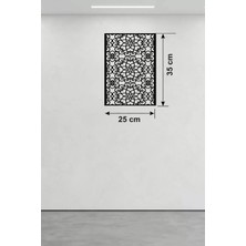 Mikasso Selçuklu Yıldızı Temalı Ahşap Duvar Tablosu - 25X35 cm Lazer Kesim Dekoratif Pano Çok Renkli Belirti