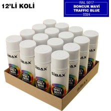Sibax Akrilik Sprey Boya Parlak Boncuk Mavi 400 ml 12LI