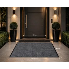 Dekoset Home Nem ve Toz Alıcı Gri Dış Kapı Paspası 80x120 Cm
