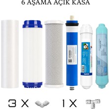 Tezgahaltı Açık Kasa Su Arıtma Cihazı Için 6 Aşama Filtre Seti Vontron Membran