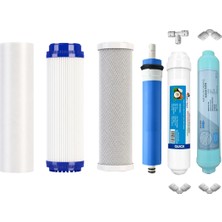 Reverse Osmosis Açık Kasa Su Arıtma 6 Aşama Filtre Seti