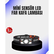Aslanoğlu Store Mey Ithalat® Kamp ve Yürüyüş Için Sensörlü LED Kafa Feneri Ayarlanabilir
