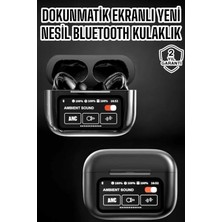 Aslanoğlu Store Mey Ithalat® Bluetooth Kulaklık Kablosuz Ekranlı Anc/enc Destekli Dokunmatik
