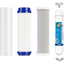 Alkalinees Reverse Osmosis Açık Kasa Su Arıtma Filtresi 4 Aşama Filtre Takımı