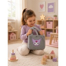 Toyzoy Toys Kuromi Model Peluş Çocuk Çantası – Sevimli Peluş Omuz / El Çantası
