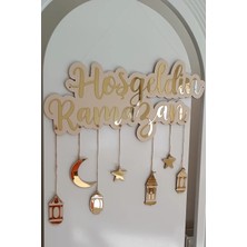 Mikasso Hoş Geldin Ramazan Ahşap Bej
