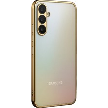 Aslanoğlu Store Mey Ithalat®  Samsung Galaxy A34 5g Kılıf  Lensli Silikon - Gold