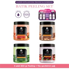 Smoothly Lazer Peeling Epilasyon Peeling Batık & Çilek Bacak Onarıcı 4 x 800G + 4lü Karınca Yumurtası Yağ