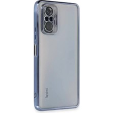 Aslanoğlu Store Newface Xiaomi Redmi Note 10 Pro Kılıf Razer Lensli Silikon - Açık Mavi