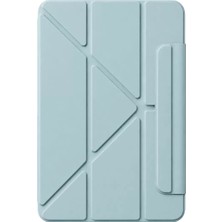 Aslanoğlu Store Mey Ithalat®   Ipad 2025 10.9 10.nesil (A16) Edz Manyetik Standlı Tablet Kılıfı - Mavi