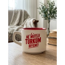 Palto Tasarım Ne Mutlu Türküm Diyene ! 01 Beyaz Venüs Kupa - Hediyelik Kupa Fincan Mug
