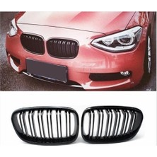 X Power Tuning Bmw 1.seri F20 Makyajsız 2011.2013 Uyumlu M1 Parlak Syah Böbrek-Panjur