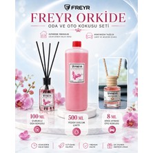 Freyr Bambu Çubuklu Orkide Oda Kokusu 100 ml + 500 ml Yedek Dolum – Kalıcı Ortam Kokusu Ekonomik Set