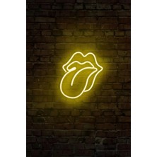Mikasso LED Dekoratif Duvar Aydınlatması Neon Duvar Yazısı Sihirli LED Mesajlar - The Rolling Stones - Dudak