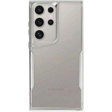 Aslanoğlu Store Mey Ithalat®  Samsung Galaxy S24 Ultra Kılıf Boyi Silikon Kapak - Gümüş