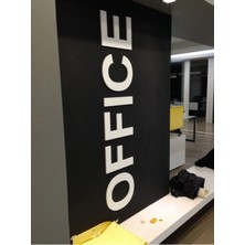 Mikasso Office Yazısı Dekota (Foreks) Harfler Cnc Kesim Plastik Beyaz