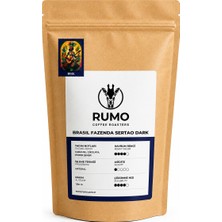 Rumo Coffee Brazil Fazenda Sertao Dark - Medium Kavrum - Çekirdek Kahve -  Espresso, Filtre Kahve