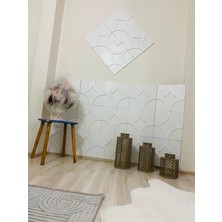 Mikasso Boyanabilir Beyaz Dekoratif Duvar Paneli 8 mm (34X34 Cm) 10 Adet Fiyatıdır Ahşap Beyaz