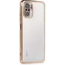 Sh Ticaret Redmi Note 10 Kılıf Lensli Silikon - Gold