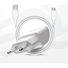Mavi Makro Mavimakro Mıcro 5W USB Şarj Aleti 2in1 Kablolu Ev Tipi Adaptör – Telefon Şarj Cihazı