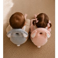 Teknor Bebek Baş Koruma Yastığı Tavşan Modeli ve Ilk Adımlar Için Düşme Önleyici Sırt Koruyucu (Gri-Pembe)
