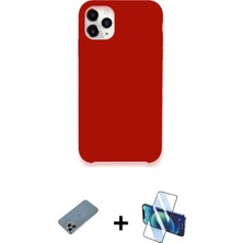 Pileli Store Pilelistore™ iPhone 11 Pro Kılıf Zirve Modern Özel Seri - Siyah 3D Antistatik Cam Ekran Koruyucu + Shine Kamera Lens Koruma Cam - Gı