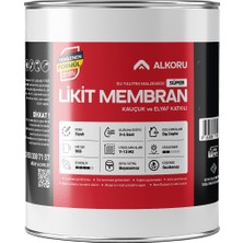 Alkoru 5 kg Süper Likit Membran Kauçuk ve Elyaf Katkılı Sıvı Su Yalıtım Malzemesi