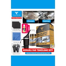Tulpar Kimya Buharlı Far Temizleme Far Parlatma Avantajlı Set Paket (Headlıght Cleaner Kıt)