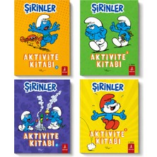 Şirinler Aktivite Kitabı Seti 1-2-3-4 | 4 Kitap Takım | Çocuk Etkinlik ve Boyama Kitabı | Eğitici Aktivite Seti | Büyülü Fener Yayınları