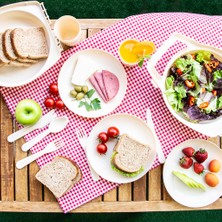 Omak Piknik Seti 32 Parça Çatal Bıçak Kaşık Seti Dayanıklı Malzeme ile Kolay Taşınabilir