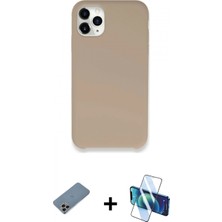 Pileli Store Pilelistore™ iPhone 11 Pro Kılıf Zirve Modern Özel Seri - Siyah 3D Antistatik Cam Ekran Koruyucu + Shine Kamera Lens Koruma Cam - Gı