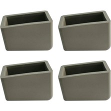 Adem Koç Plastik 20X40 mm Kaydırmaz Merdiven Ayağı Plastiği PVC Malzemeden 4 Adet