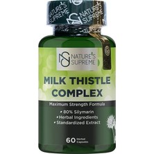 Nature's Supreme Milk Thistle Complex Güçlü Formül ile Enerji Artırıcı Takviye 60 Kapsül