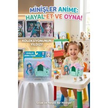 Farbu Oyuncak Minişler Anime 4 Parça Işıklı Toplu Köpek Kulübeli Miyora Anime Kızlı Oyuncak Figür Seti