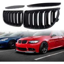 X Power Tuning Bmw E90  2005.2008 Uyumlu Plastik Parlak Siyah M3 Böbrek-Panjur