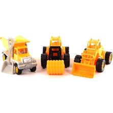 Uçar Kid 165 Kamyon-Kepçe-Silindir Oyuncak Yol Seti 33X16 cm Dayanıklı Malzeme ile Eğlenceli Oyun
