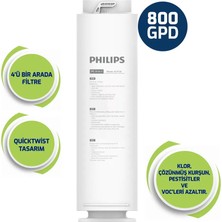 Philips Aut7006 Sistemi için 4’ü 1 Arada Yedek Su Arıtma Filtresi Aut728/10