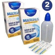 Multiplus Multi Rinse Burun ve Temizleme Kiti 2 Adet Mavi Renkli Yüksek Hacimli Set