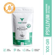 Tam Tarım 100 gr Glutensiz Psyllium Karnıyarık Otu Tozu Alerjen İçermez ve Vegan