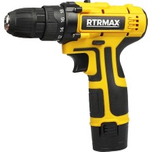 Rtrmax RTM332 12V/1,5A Darbeli Matkap 2 Li-On Çift Akü ile Yüksek Tork ve 10 mm Mandren