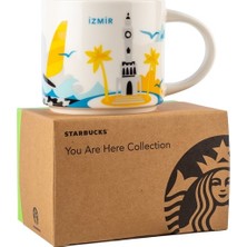 Starbucks® Mug İzmir 414 ml Kulplu Bardak Gıda ile Temasa Uygun Şehir Temalı