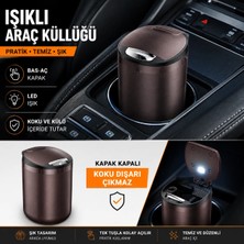 Space Işıklı Küllük -Tuşla Açmalı Kahve / ICKU61-1