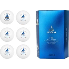 Joola Flash 3 Yıldız ITTF Onaylı Beyaz Masa Tenisi Topu 6'lı Set Çap 40 mm